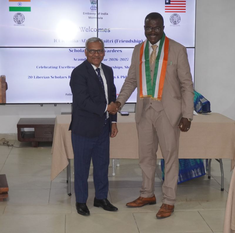 Honouring of 20 Liberian Students Awarded ICCR India–Africa Maitri Scholarships for AY 2026-2027 – 06 July 2026